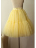 Yellow Tulle knee Length Tutu Skirt